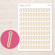 I-13278 planner sticker sheet with enlarged sticker detail