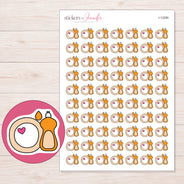 I-13280 planner sticker sheet with enlarged sticker detail
