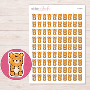 I-13317 planner sticker sheet with enlarged sticker detail