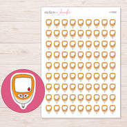 I-13322 planner sticker sheet with enlarged sticker detail