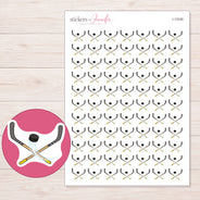 I-13335 planner sticker sheet with enlarged sticker detail