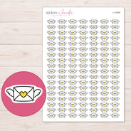 I-13355 planner sticker sheet with enlarged sticker detail
