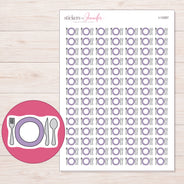 I-13357 planner sticker sheet with enlarged sticker detail