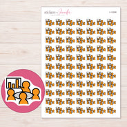 I-13358 planner sticker sheet with enlarged sticker detail