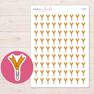 I-13370 planner sticker sheet with enlarged sticker detail