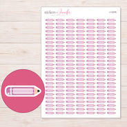 I-13376 planner sticker sheet with enlarged sticker detail
