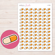 I-13380 planner sticker sheet with enlarged sticker detail