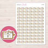 I-13384 planner sticker sheet with enlarged sticker detail