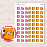 I-13385 planner sticker sheet with enlarged sticker detail