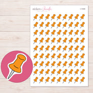 I-13395 planner sticker sheet with enlarged sticker detail