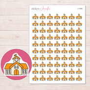 I-13406 planner sticker sheet with enlarged sticker detail