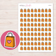 I-13411 planner sticker sheet with enlarged sticker detail