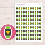 I-13414 planner sticker sheet with enlarged sticker detail