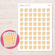 I-13421 planner sticker sheet with enlarged sticker detail