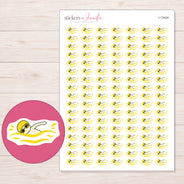 I-13424 planner sticker sheet with enlarged sticker detail