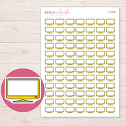 I-13429 planner sticker sheet with enlarged sticker detail