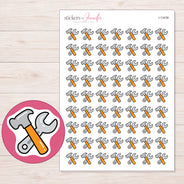 I-13438 planner sticker sheet with enlarged sticker detail