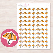 I-13445 planner sticker sheet with enlarged sticker detail