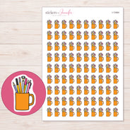 I-13464 planner sticker sheet with enlarged sticker detail
