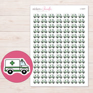 I-13477 planner sticker sheet with enlarged sticker detail