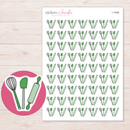 I-13486 planner sticker sheet with enlarged sticker detail