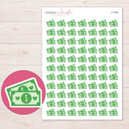 I-13495 planner sticker sheet with enlarged sticker detail