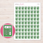 I-13513 planner sticker sheet with enlarged sticker detail