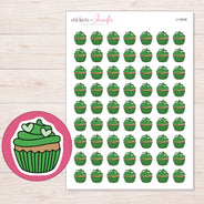I-13538 planner sticker sheet with enlarged sticker detail