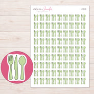 I-13539 planner sticker sheet with enlarged sticker detail