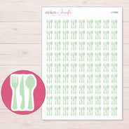 I-13540 planner sticker sheet with enlarged sticker detail