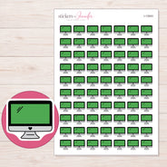 I-13543 planner sticker sheet with enlarged sticker detail