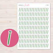 I-13544 planner sticker sheet with enlarged sticker detail
