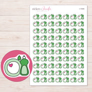 I-13546 planner sticker sheet with enlarged sticker detail