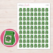 I-13549 planner sticker sheet with enlarged sticker detail