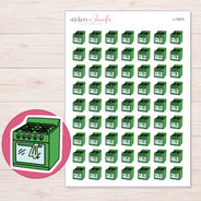 I-13572 planner sticker sheet with enlarged sticker detail