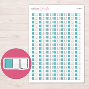 I-13576 planner sticker sheet with enlarged sticker detail