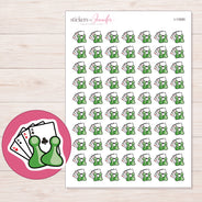 I-13585 planner sticker sheet with enlarged sticker detail