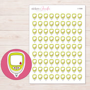 I-13588 planner sticker sheet with enlarged sticker detail