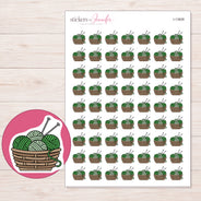 I-13608 planner sticker sheet with enlarged sticker detail
