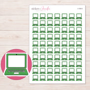 I-13614 planner sticker sheet with enlarged sticker detail