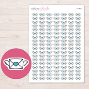 I-13621 planner sticker sheet with enlarged sticker detail