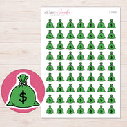 I-13629 planner sticker sheet with enlarged sticker detail