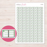 I-13633 planner sticker sheet with enlarged sticker detail