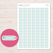I-13642 planner sticker sheet with enlarged sticker detail
