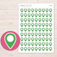 I-13647 planner sticker sheet with enlarged sticker detail