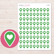 I-13648 planner sticker sheet with enlarged sticker detail