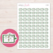 I-13650 planner sticker sheet with enlarged sticker detail