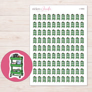 I-13652 planner sticker sheet with enlarged sticker detail