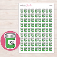 I-13659 planner sticker sheet with enlarged sticker detail