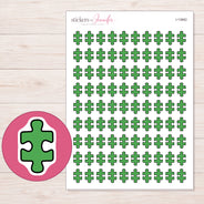 I-13662 planner sticker sheet with enlarged sticker detail